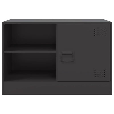 TV-tasot 2 kpl musta 67x39x44 cm teräs