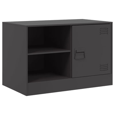 TV-tasot 2 kpl musta 67x39x44 cm teräs