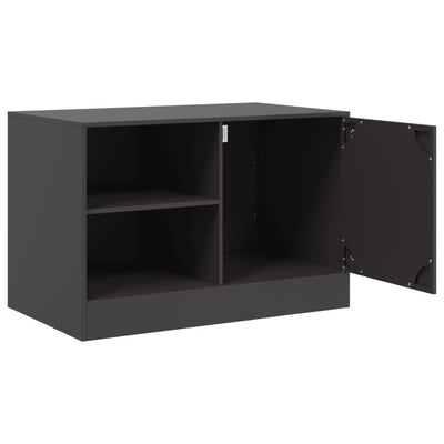 TV-tasot 2 kpl musta 67x39x44 cm teräs