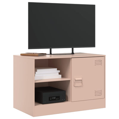 TV-tasot 2 kpl pinkki 67x39x44 cm teräs