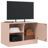 TV-tasot 2 kpl pinkki 67x39x44 cm teräs