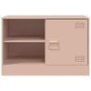 TV-tasot 2 kpl pinkki 67x39x44 cm teräs