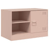 TV-tasot 2 kpl pinkki 67x39x44 cm teräs