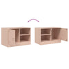 TV-tasot 2 kpl pinkki 67x39x44 cm teräs