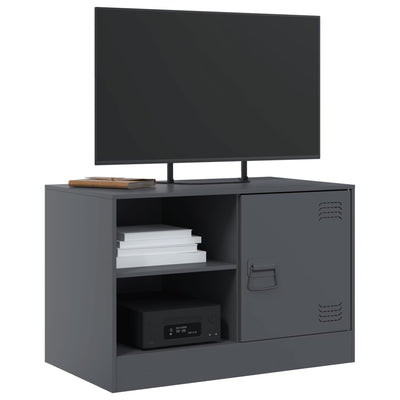 TV-tasot 2 kpl antrasiitti 67x39x44 cm teräs