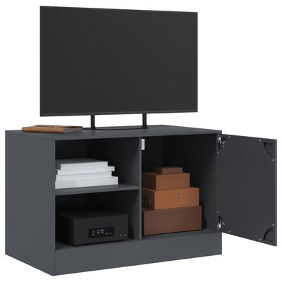 TV-tasot 2 kpl antrasiitti 67x39x44 cm teräs