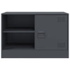 TV-tasot 2 kpl antrasiitti 67x39x44 cm teräs