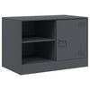 TV-tasot 2 kpl antrasiitti 67x39x44 cm teräs