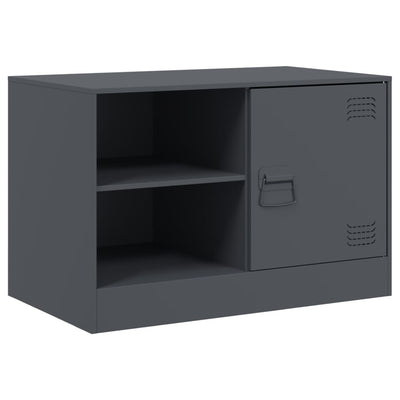 TV-tasot 2 kpl antrasiitti 67x39x44 cm teräs