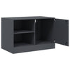 TV-tasot 2 kpl antrasiitti 67x39x44 cm teräs
