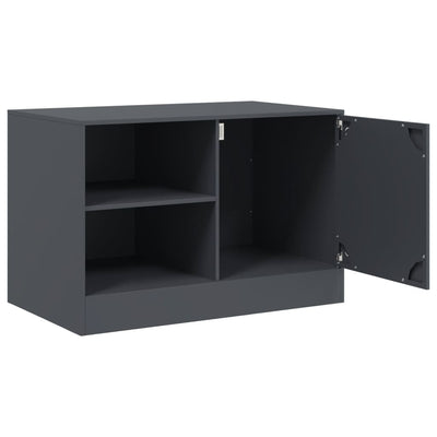 TV-tasot 2 kpl antrasiitti 67x39x44 cm teräs