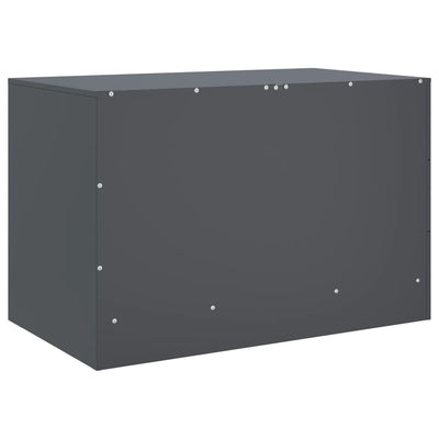 TV-tasot 2 kpl antrasiitti 67x39x44 cm teräs