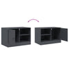 TV-tasot 2 kpl antrasiitti 67x39x44 cm teräs