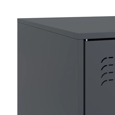 TV-tasot 2 kpl antrasiitti 67x39x44 cm teräs