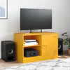 TV-taso sinapinkeltainen 67x39x44 cm teräs