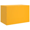 TV-tasot 2 kpl sinapinkeltainen 67x39x44 cm teräs