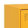 TV-tasot 2 kpl sinapinkeltainen 67x39x44 cm teräs