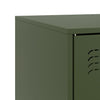 TV-tasot 2 kpl oliivinvihreä 67x39x44 cm teräs