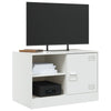 TV-tasot 2 kpl valkoinen 67x39x44 cm teräs