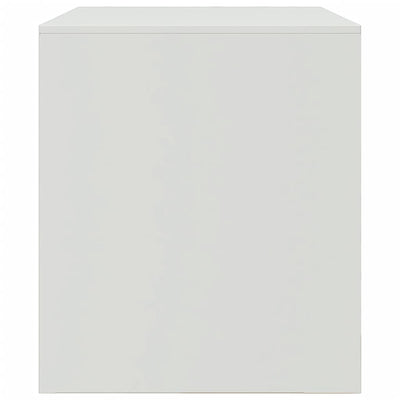 TV-tasot 2 kpl valkoinen 67x39x44 cm teräs