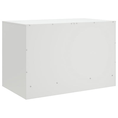 TV-tasot 2 kpl valkoinen 67x39x44 cm teräs