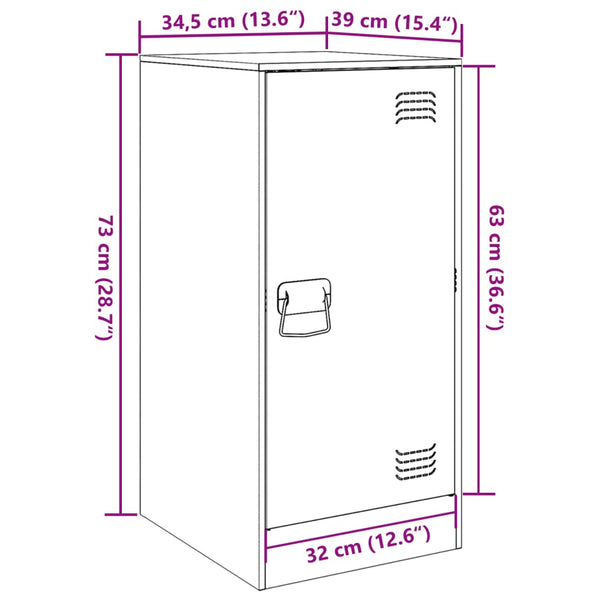 Musta senkki Stejerica 34,5x39x73cm (teräs)