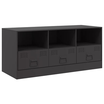 TV-taso musta 99x39x44 cm teräs