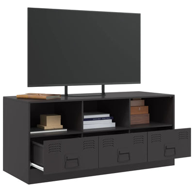 TV-taso musta 99x39x44 cm teräs