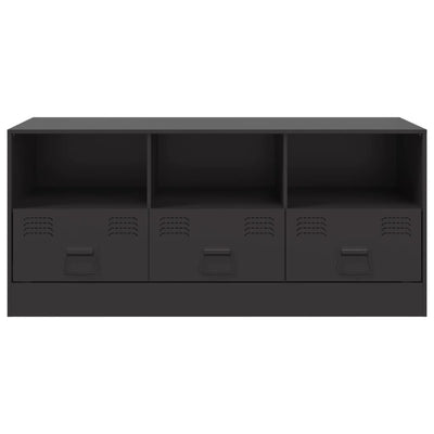 TV-taso musta 99x39x44 cm teräs