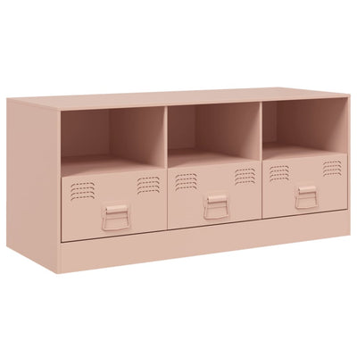 TV-taso pinkki 99x39x44 cm teräs