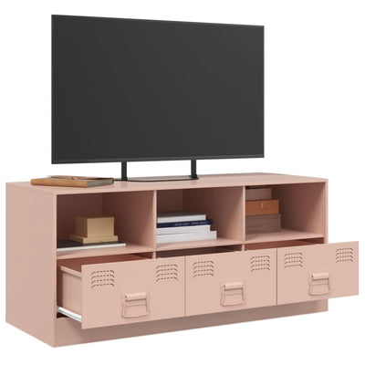 TV-taso pinkki 99x39x44 cm teräs