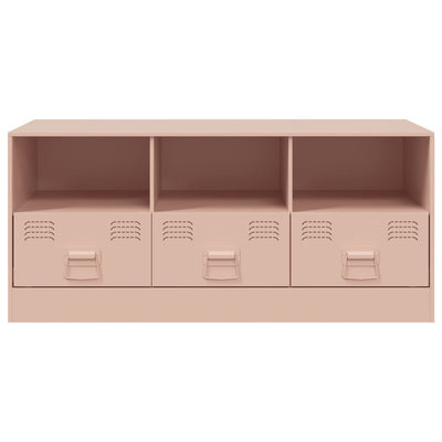 TV-taso pinkki 99x39x44 cm teräs