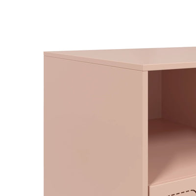 TV-taso pinkki 99x39x44 cm teräs
