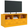 TV-taso sinapinkeltainen 99x39x44 cm teräs