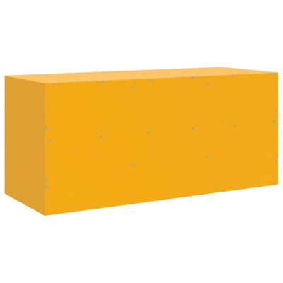 TV-taso sinapinkeltainen 99x39x44 cm teräs