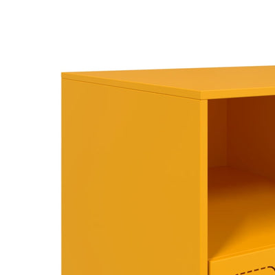 TV-taso sinapinkeltainen 99x39x44 cm teräs