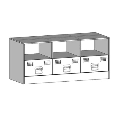 Oliivinvihreä tv-taso Sirianu 99x39x44cm (teräs)