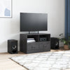 TV-taso musta 67x39x44 cm teräs