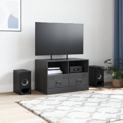 TV-taso musta 67x39x44 cm teräs