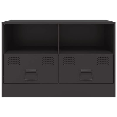 TV-tasot 2 kpl musta 67x39x44 cm teräs