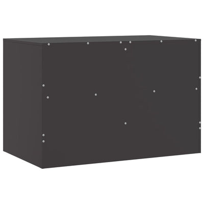 TV-tasot 2 kpl musta 67x39x44 cm teräs