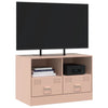 TV-taso pinkki 67x39x44 cm teräs