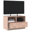 TV-taso pinkki 67x39x44 cm teräs