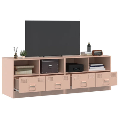 TV-tasot 2 kpl pinkki 67x39x44 cm teräs
