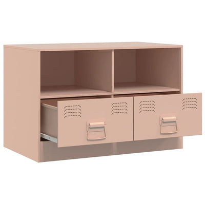 TV-tasot 2 kpl pinkki 67x39x44 cm teräs