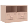 TV-tasot 2 kpl pinkki 67x39x44 cm teräs