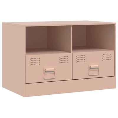 TV-tasot 2 kpl pinkki 67x39x44 cm teräs