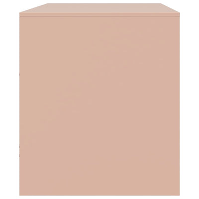 TV-tasot 2 kpl pinkki 67x39x44 cm teräs