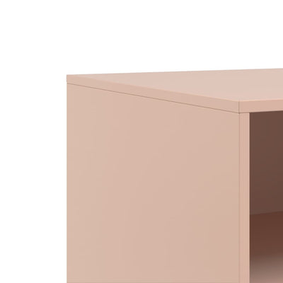 TV-tasot 2 kpl pinkki 67x39x44 cm teräs