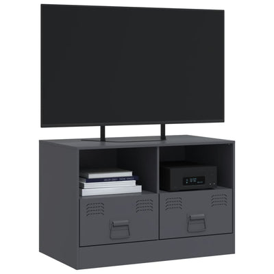 TV-taso antrasiitti 67x39x44 cm teräs